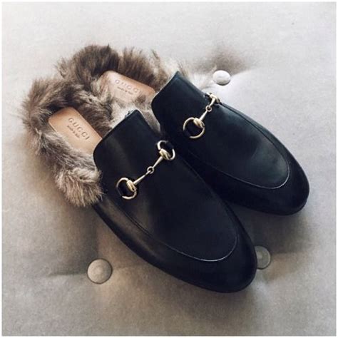 gucci slipper loafers|gucci fluffy loafers.